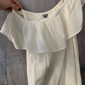 Aerie Off the shoulder white dress